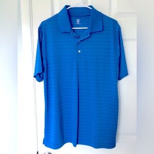 Mens Golf Shirt SZ M Blue Golf Shirt PGA Tour